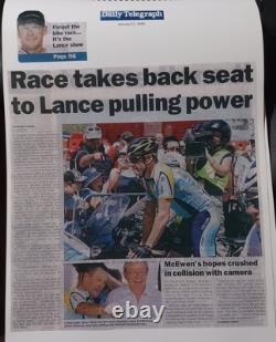 ONE-OF-A-KIND Lance Armstrong's Autographed/ Signed CLIP BOOK, 100+ Pages
