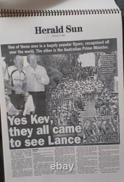 ONE-OF-A-KIND Lance Armstrong's Autographed/ Signed CLIP BOOK, 100+ Pages