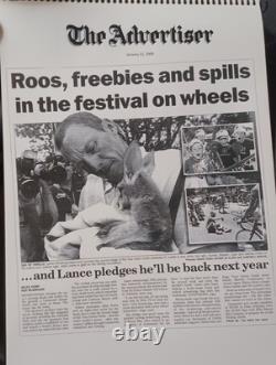 ONE-OF-A-KIND Lance Armstrong's Autographed/ Signed CLIP BOOK, 100+ Pages