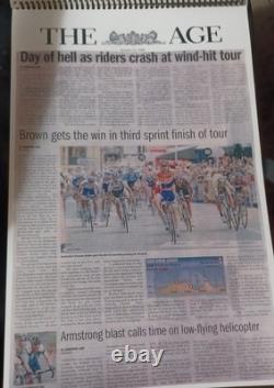 ONE-OF-A-KIND Lance Armstrong's Autographed/ Signed CLIP BOOK, 100+ Pages