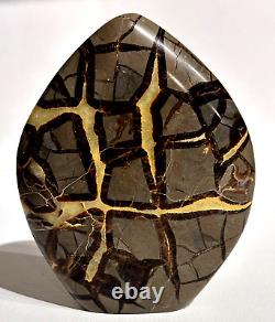 ONE OF A KIND Natural Septarian Dragon Quartz Crystal Stone with Happy Face#34