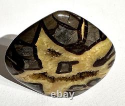 ONE OF A KIND Natural Septarian Dragon Quartz Crystal Stone with Happy Face#34