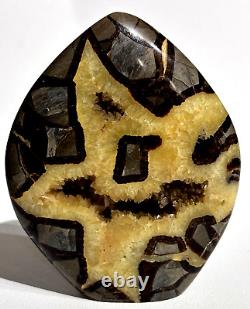 ONE OF A KIND Natural Septarian Dragon Quartz Crystal Stone with Happy Face#34
