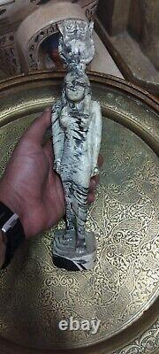 ONE OF A KIND Pharaonic Hathor Statue Goddess Of Sky Made Of Rare Stone In Egypt