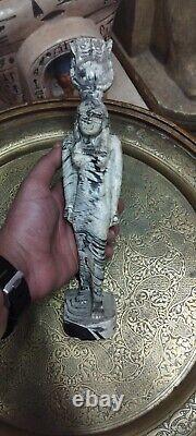 ONE OF A KIND Pharaonic Hathor Statue Goddess Of Sky Made Of Rare Stone In Egypt