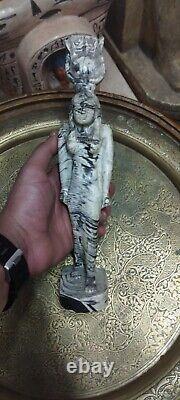 ONE OF A KIND Pharaonic Hathor Statue Goddess Of Sky Made Of Rare Stone In Egypt