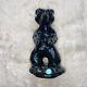 One Of A Kind R Diane Martinez Signed Pueblo Black Pottery Bear Withturquoise