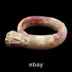 ONE OF A KIND Rare Antique Carved Stone Bracelet of Ancient Egyptian