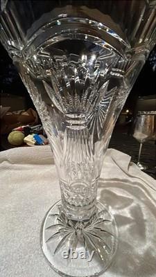ONE OF A KIND SHOWCASE PIECE Waterford 14 Master Cutter Exhibition Vase