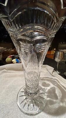 ONE OF A KIND SHOWCASE PIECE Waterford 14 Master Cutter Exhibition Vase