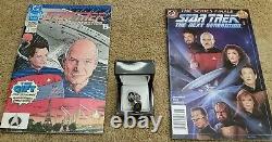 ONE OF A KIND. Star Trek Next Generation Custom RINGS & First & Last DC Comic