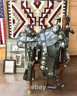 ONE-OF-A-KIND! Tommy Singer Silver and Turquoise Covered Saddle with Accessories