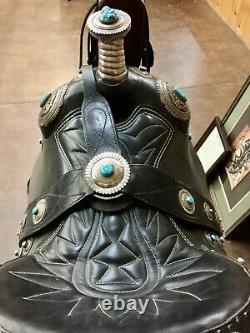 ONE-OF-A-KIND! Tommy Singer Silver and Turquoise Covered Saddle with Accessories