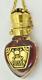 One Of A Kind Important Antique Victorian Red Murano Glass Skull Poison Bottle