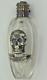 One Of A Kind Important Antique Victorian Skull Silver&crystal Poison Bottle