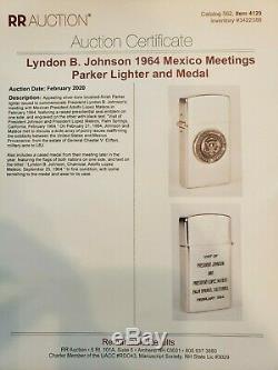 ONE-OF-KIND 1964 Gift Lighter to General Clifton President Kennedy & Johnson