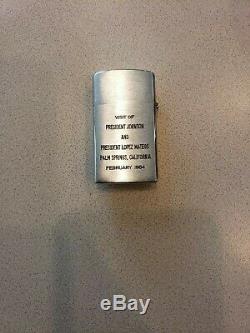 ONE-OF-KIND 1964 Gift Lighter to General Clifton President Kennedy & Johnson
