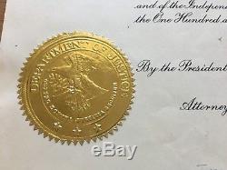 ONE-OF-KIND HISTORIC 1963 PARDON signed by President John Kennedy and RFK