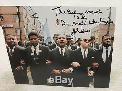 ONE-OF-KIND John Lewis hand signed Martin Luther King Selma March 8x10 with JSA