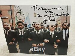 ONE-OF-KIND John Lewis hand signed Martin Luther King Selma March 8x10 with JSA