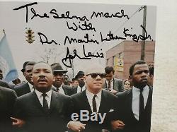 ONE-OF-KIND John Lewis hand signed Martin Luther King Selma March 8x10 with JSA