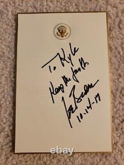 ONE-OF-KIND OFFICIAL Seal of the President Card signed by Joe Biden with JSA