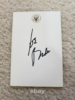 ONE-OF-KIND Official Seal of the President card signed by Joe Biden with JSA