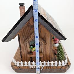 ONE OF KIND Old World European Wine Crate Cottage Cabin Winter Light-up Diorama