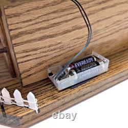 ONE OF KIND Old World European Wine Crate Cottage Cabin Winter Light-up Diorama