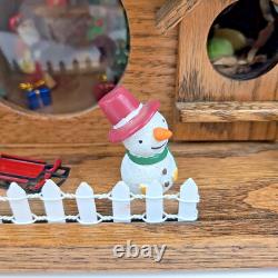 ONE OF KIND Old World European Wine Crate Cottage Cabin Winter Light-up Diorama