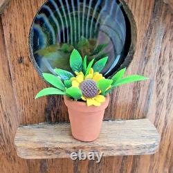 ONE OF KIND Old World European Wine Crate Cottage Cabin Winter Light-up Diorama