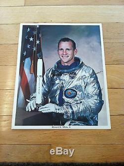 ONE-OF-KIND SIGNED 8x10 NASA/Apollo Ed White to Franklin Roosevelt's Grandson