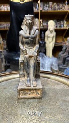 ONE OF RARE KIND ANCIENT EGYPTIAN ANTIQUE MASTERPIECE STATUE King Ramses II Bc