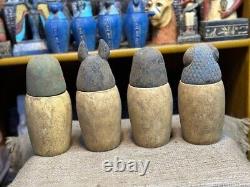 ONE OF RARE KIND ancient antiquity canopic jars for Egyptian sons of horus Bc