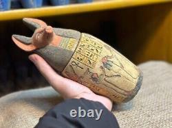 ONE OF RARE KIND ancient antiquity canopic jars for Egyptian sons of horus Bc