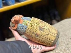 ONE OF RARE KIND ancient antiquity canopic jars for Egyptian sons of horus Bc