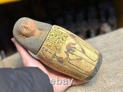 ONE OF RARE KIND ancient antiquity canopic jars for Egyptian sons of horus Bc