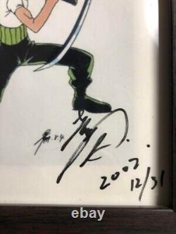 ONE PIECE Eiichiro Oda unpublished painting + autograph one of a kind