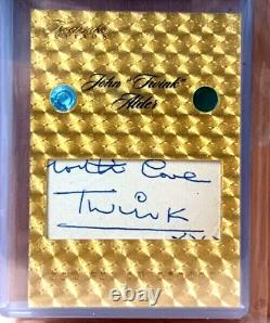 ONE of a KIND 2024 KEEPSAKE #1/1 JOHN TWINK ALDER DUAL GEM CUT AUTOGRAPH