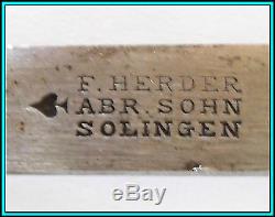 ONE of a KIND UNUSUAL KNIFE F. Herder Abr. Sohn SOLINGEN 35 cms