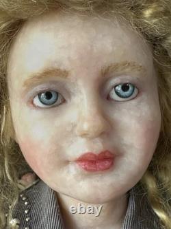OOAK Collectible Polymer Fimo 15 Doll By Artist Edna Dali