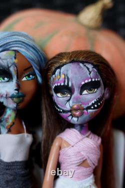 OOAK Halloween Bratz Dolls Hand-Painted Repaints Spooky Bundle 3