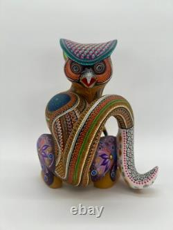 OWL/RABBIT/FISH- One of a kind wood hand-carved ALEBRIJE from Oaxaca, México