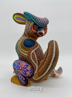 OWL/RABBIT/FISH- One of a kind wood hand-carved ALEBRIJE from Oaxaca, México