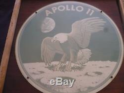 Official Mission Plaque One of a Kind Removed from NASA Facility Apollo-11