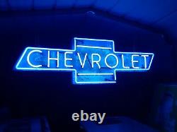 Old Chevrolet Neon Sign Bowtie Dealership sign One of a kind