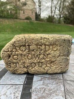 Old Laclede Crown St. Louis Brick. 1857 Awesome! Super Rare! One Of A Kind