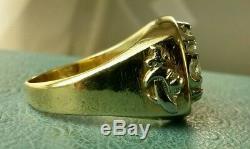 One Of A Kind 14k Dimaond (2tcw) Masonic Ring Best Looking And In Style Sz13.75