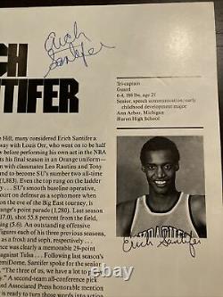 One Of A Kind 1982/83 Signed Syracuse Orange Basketball Yearbook Rautins Bruin +