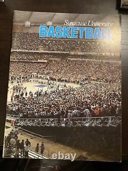 One Of A Kind 1983/84 Signed Syracuse Orange Basketball Yearbook Pearl +